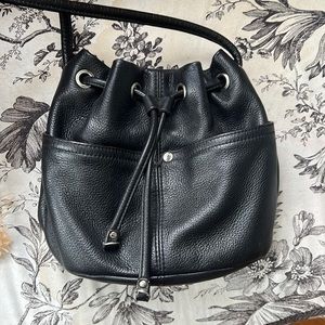 Tignanello cinch crossbody bag with pebbled leather
